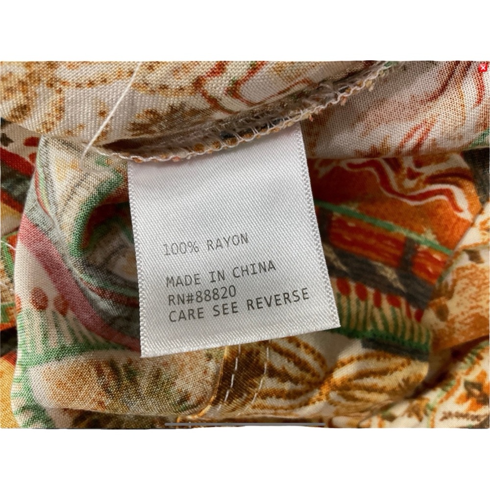 Rachel Zoe Multicolor Patterned Button Front Shirt Size S New with Tags - Picture 5 of 6